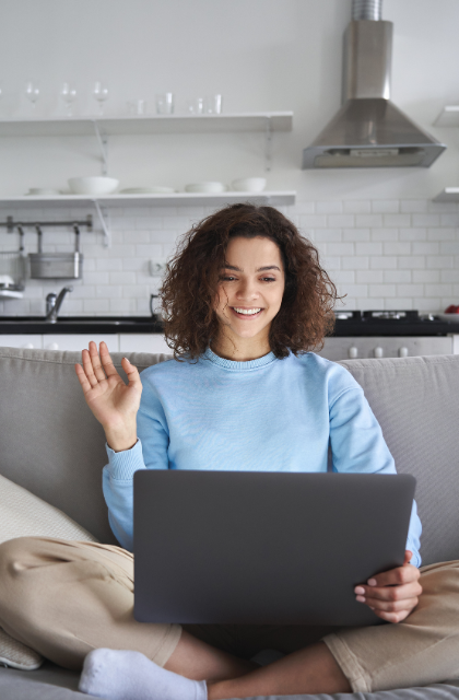 Woman at laptop