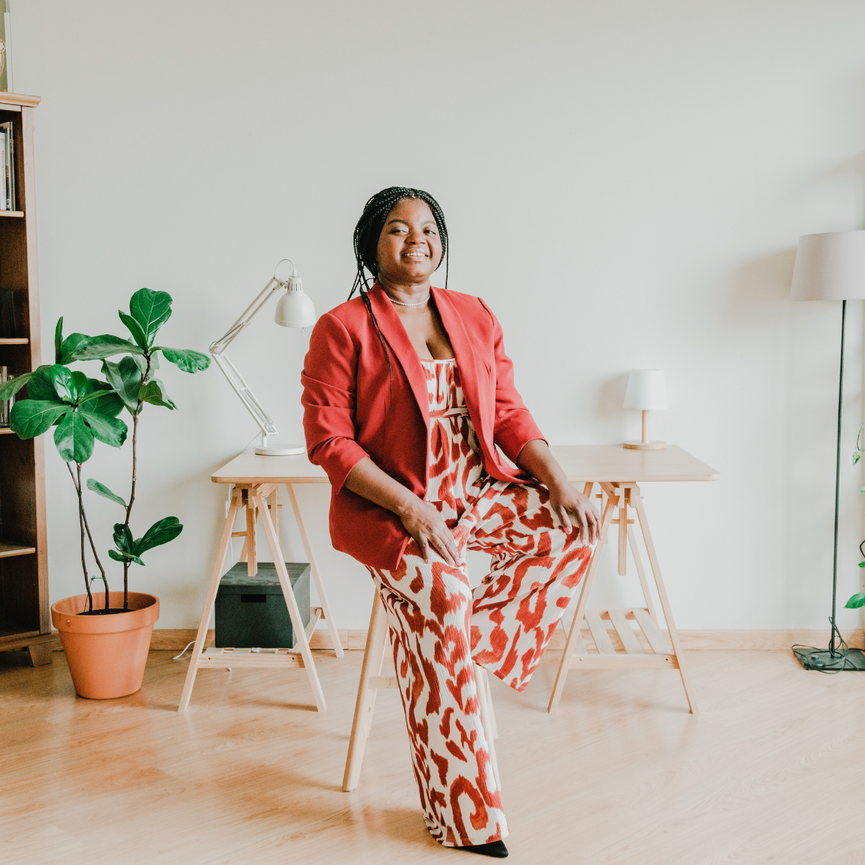 Hip black female leader