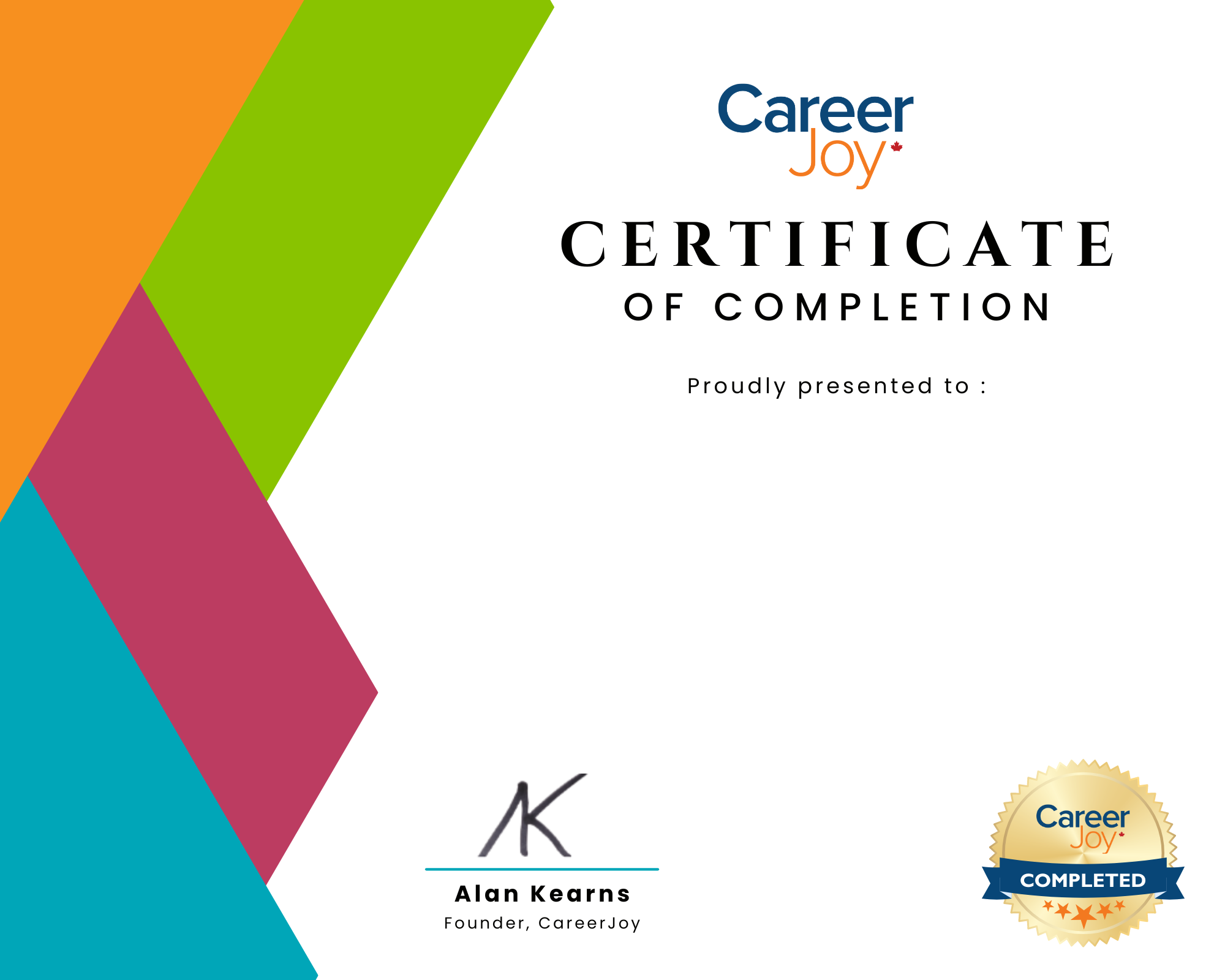 Aidan's Test Page Certificate